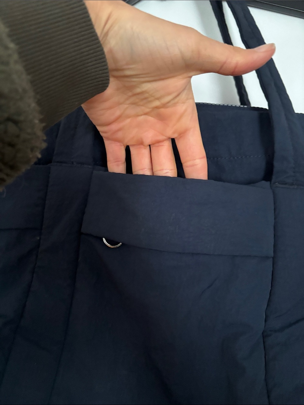 lululemon navy nylon Tote with Adjustable Crossbody Strap - Picture 4 of 11